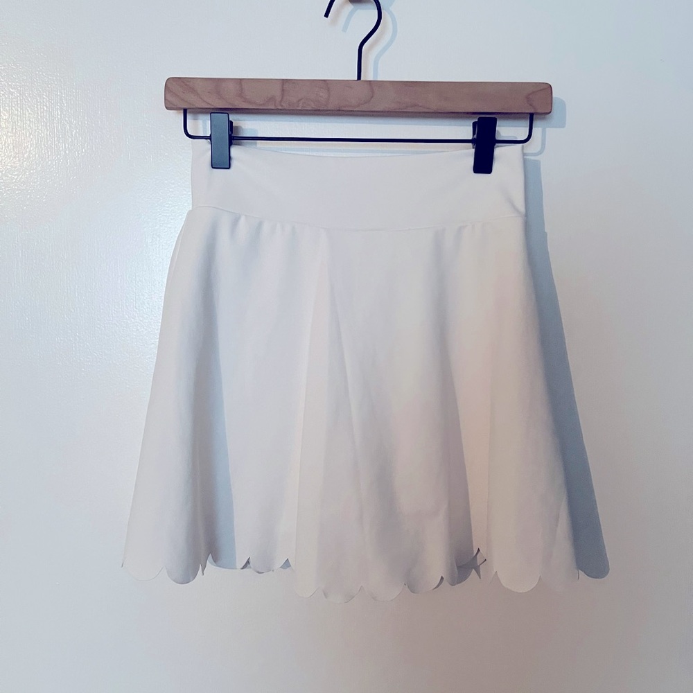 JCREW white tennis skirt